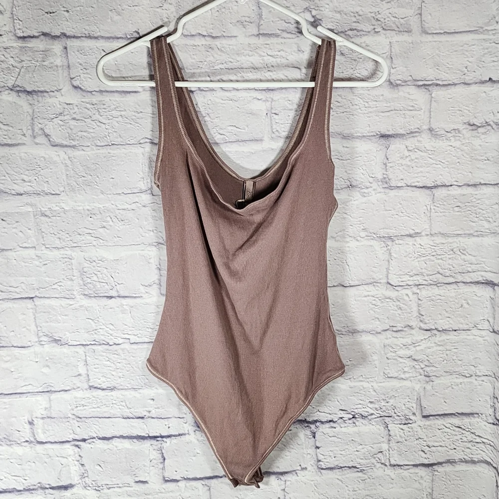 SKIMS COTTON RIB BODYSUIT/ NWT/ UMBER/ XXS,L/XL/3X - Picture 3 of 17